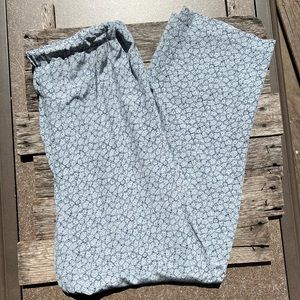 🌻VINTAGE Jones Studio 100% Silk Floral Tapered Pants Size Large
